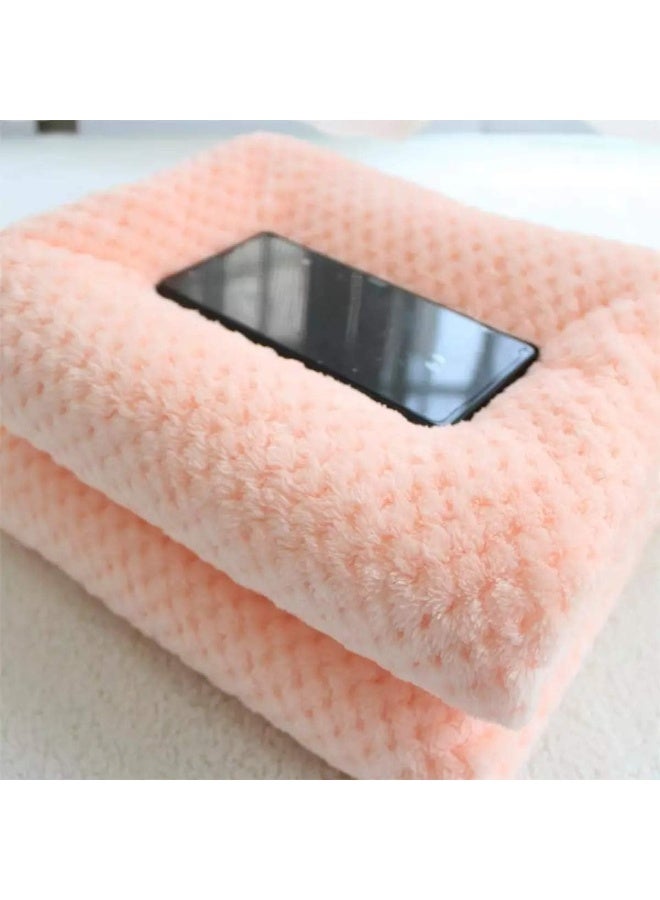 First Kick بطانية بيبي سوبر ناعمة من فيرست كيك للأطفال حديثي الولادة، غلاف بطانية للأطفال الأولاد والبنات (100 سم × 80 سم، مشمش)  - Image 2